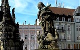 Olomouc - Česká republika - Olomouc - Herkulova kašna, 1677-8, V Mandík a V.Schuler, sloup Nejsv.Trojice (foto C.Čejpa)