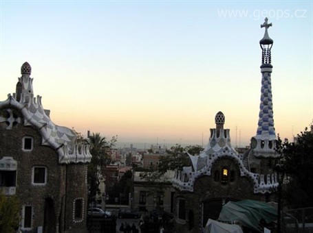 Španělsko - Barcelona - Park Güell, architekt Antoni Gaudí