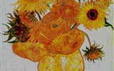 Amsterdam, advent a festival světel 2016 - van Gogh - Slunečnice