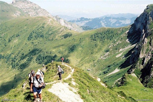 Rakousko, Alpy, hřebenovka