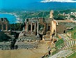 Itálie - Sicílie - Taormina, řecké divadlo a pohled na Etnu