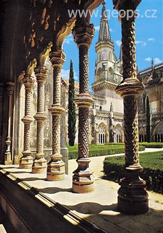 Portugalsko - Batalha, klášter P.Marie postavený jako dík za vítězství nad Španěly 1385, gotický až renesanční sloh, 1386-1517