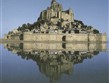 Francie, Bretaň, Normandie, Mont St. Michel, románsko-gotické opatství a kostel, významné poutní místo hl. ve 12.-13.stol