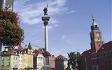 Památky UNESCO - Polsko - Polsko - Varšava - Zámecké náměstí, 1818-1821, se sloupem krále Zikmunda III., 1644, C.Molliego
