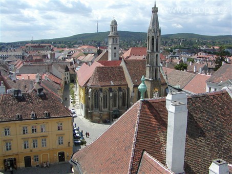 Maďarsko - Šoproň - Kozí kostel, post. pro františkány 1300