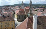Bükfürdö, lázně a Šoproň - Maďarsko - Šoproň - Kozí kostel, post. pro františkány 1300