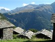 Itálie, Madesimo, panoráma a střechy