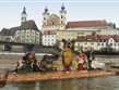 Rakousko, Štýr, betlém na voru
