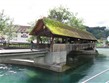 Švýcarsko - Luzern - dřevěný most Spreuerbrücke z 13.století