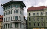 Slovinsko, hory a moře - Slovinsko - Lublaň, náměstí se secesními domy