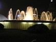 Španělsko, Barcelona, vodotrysky v noci