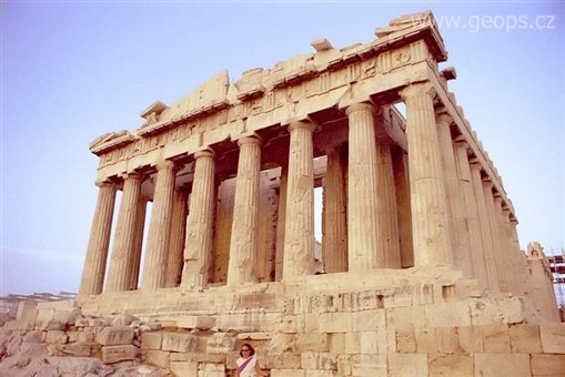 Umění, výstavy a architektura - Řecko, Athény - Parthenon, chrám bohyně Pallas Athény, 447-438 př.n.l. v době největšího rozmachu Athén za Perikla
