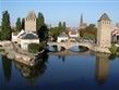 Francie, Alsasko, Štrasburk, most Ponts Couverts ze 17.stol se 45 obrannými věžemi