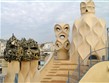 Španělsko, Barcelona, Casa Mila,  komíny