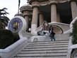 Španělsko, Barcelona, park Guell, schodiště
