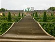 Národní parky a zahrady - Německo - Postupim - Sanssouci, široké schodiště od zámku do zahrad, 1745-47, pro pruského krále Fridricha II.