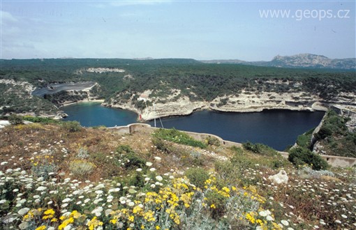 Francie, Korsika, Bonifacio, pobřeží