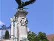 Maďarsko, Budapešť, hradní vrch - socha Turula, který údajně přivedl Maďary do Evropy a byl dědem prince Arpáda