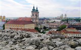 Za slávou maďarských vín - Maďarsko, Eger, pohled na město z hradu