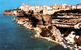 Korsika, rajský ostrov - Francie - Korsika - bílé útesy u Bonifacia