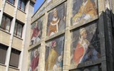 Velikonoční pohlednice z Provence a Marseille 2019 - Francie, Provence, Avignon, stěna papežů