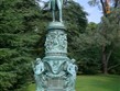 Slovinsko, park, socha Maxmiliána Habs.