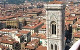 Florencie, Garfagnana s koupáním a Carrara - Itálie, Toskánsko, Florencie z věže dómu