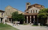 Benátky, ostrovy Murano, Burano a Torcello - Itálie - Benátsko - Torcello, katedrála Santa Maria Assunta a kostel Santa Fosca