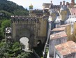 Portugalsko, Sintra, zámek, vstupní brána, pohled shora
