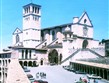 Itálie - Assisi - bazilika San Francesco, proslulé poutní místo, místo uložení ostatků sv.Františka a sv.kláry
