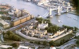 Zámky, hrady, paláce a zahrady Anglie - Velká Británie - Anglie - letecký pohled na střed Londýna