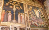 Florencie, Garfagnana s koupáním a Carrara - Itálie - Florencie - Santa Croce, 1294-1442, je zde pohřben Michelangelo či Galileo