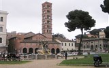 Řím, Vatikán, po stopách Etrusků v době adventu 2020 - Itálie - Řím a okolí - Santa Maria in Cosmedin, postaven v 6.stol na základech ant.chrámu