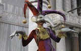 Benátský karneval - Itálie - Benátky - karneval, ožívají staré postavy italských frašek