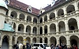 Adventní Graz vlakem - Rakousko - Štýrsko - Štýrský Hradec (Graz) - Landhaus (Zemský dům),renesanční arkády, 1657,  Domenico dell´Allie