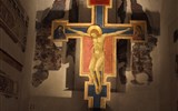 Florencie, Siena, Lucca -  poklady Toskánska letecky 2019 - Itálie - Florencie - Ukřižování, Cimabue, Santa Croce, kolem 1265
