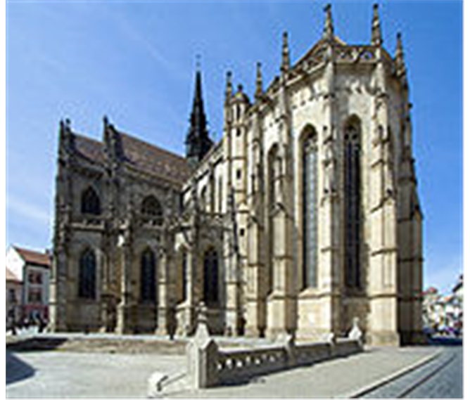 Ukrajina a východní Slovensko, příroda, města a památky UNESCO - Slovensko - Košice - gotický dóm sv.Alžběty, 1378-1508 v několika fázích