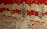 Kyklady, ostrovy snů Paros, Santorini, Mykonos - Řecko - Kréta - trůnní sál v paláci v Knossu