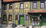 Advent v pohoří Harz s vláčkem a památky UNESCO - Německo - Harz - Gernrode, hrázděné domy v centru
