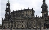 Drážďany, památky a muzea - Německo - Drážďany - Hofkirche, katolický kostel, 1738-51, arch G.Chiaveri