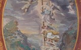 Palazzo Farnese - Itálie - Lazio - Caprarola, Palazzo Farnese, fresky Jacoba Laddera, Jákobův žebřík v pokoji snů