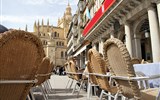 Segovia - Španělsko - Kastilie a León - Segovia, všudypřítomné kavárničky