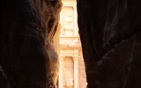 Památky UNESCO - Jordánsko - Jordánsko - Petra - tzv. Pokladnice (el-Chazne), asi hrobka některého nabatejského krále