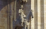 Bavorské Franky, perly UNESCO, Bamberg a festival Sandkerwa 2020 - Německo - Bamberg - tzv.Bamberský jezdec, symbol města, kolem 1200
