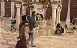 Sýrie - Sýrie - Damašek, Umajjovská mešita, fontána pro rituální omývání.