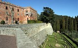 Gurmánské Toskánsko a oblast Chianti 2020 - Itálie - Toskánsko - Brolio, hrad založen Visigóty, významný od 12.stol.