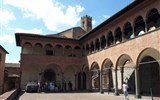 Gurmánské Toskánsko a oblast Chianti 2020 - Itálie - Toskánsko - Siena, Casa di Santa Caterina, klášter a kostel kde žila sv.Kateřina Sienská, 17.stol.