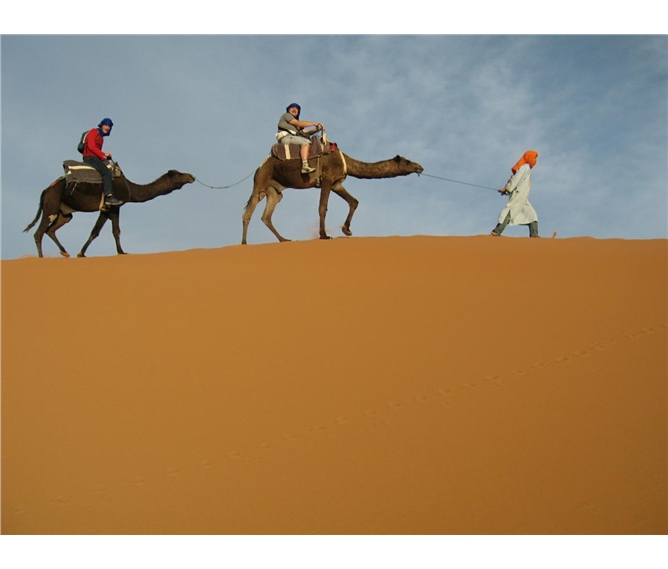 Maroko, země tisíce barev a vůní 2020 - Maroko - písek a velbloudi patří z obvyklé představě této země