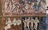 Karneval v Benátkách a ostrovy 2018 - Itálie - Benátky - Torcello, mosaiky z 11.a 12. století z baziliky Santa Maria Assunta - Poslední soud.