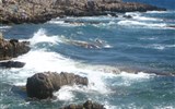 Španělsko, Costa Brava, Francouzská riviéra - Francie - Azurové pobřeží - skalnaté pláže u Antibes